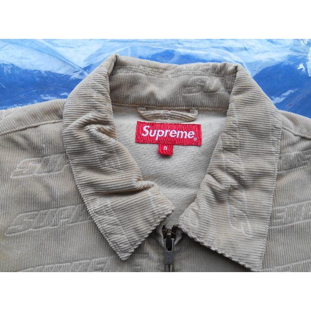 Gジャン/デニムジャケット18SS supreme debossed logo corduroy jkt