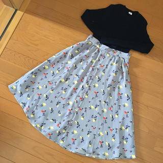 ココディール(COCO DEAL)のココディール♡レトロフラワースカート(ひざ丈スカート)