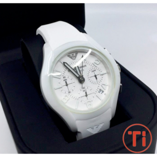 エンポリオアルマーニ(Emporio Armani)のEMPORIO ARMANI White Ceramic ウォッチ 腕時計(腕時計(アナログ))