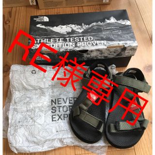 ザノースフェイス(THE NORTH FACE)のTHE NORTH FACE キッズサンダル size19 オリーブ(サンダル)