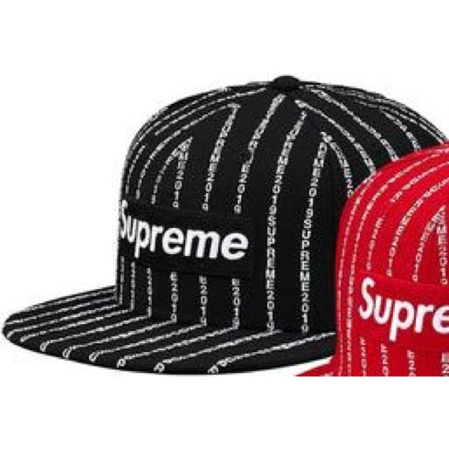 Supreme® / Text Stripe New Era® / Black