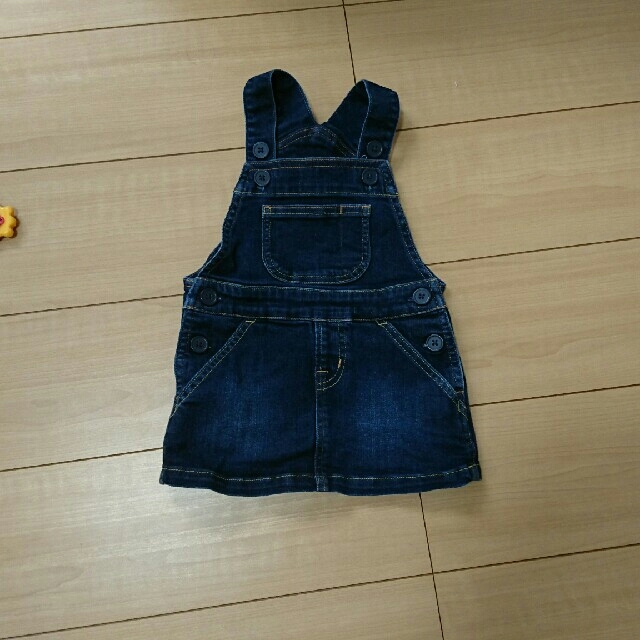 MUJI (無印良品)(ムジルシリョウヒン)のジャンパースカート キッズ/ベビー/マタニティのキッズ服女の子用(90cm~)(スカート)の商品写真