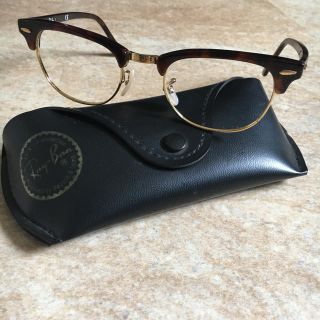 レイバン(Ray-Ban)のRay-Ban レイバン/クラブマスター 保存ケース付 金縁×茶べっ甲 メガネ (サングラス/メガネ)