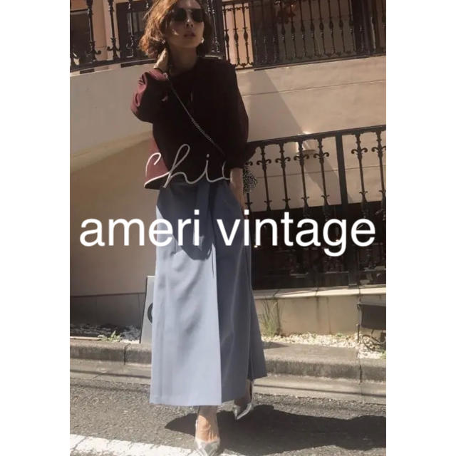 Ameri VINTAGE(アメリヴィンテージ)のBACK PLEATS SKIRT  レディースのスカート(ひざ丈スカート)の商品写真