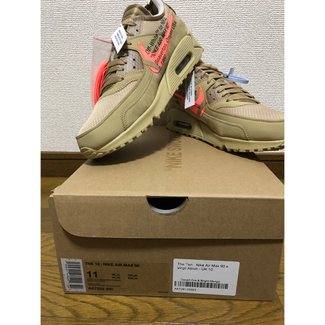 NIKE OFF WHITE AIR MAX 90 US11 29cm