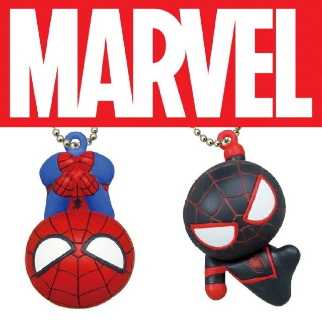 MARVEL(マーベル)のMARVEL🖤ｽｲﾝｸﾞﾏｽｺｯﾄ･ｶﾌﾟｷｬﾗ《4種類ｾｯﾄ》 エンタメ/ホビーのおもちゃ/ぬいぐるみ(キャラクターグッズ)の商品写真