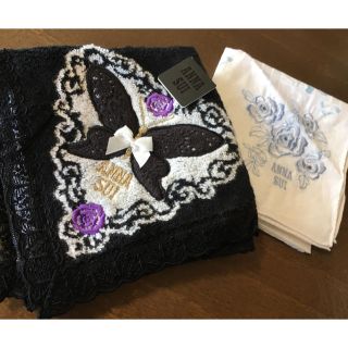 専用 ANNA SUI ハンカチ タオル 新品未使用(ハンカチ)