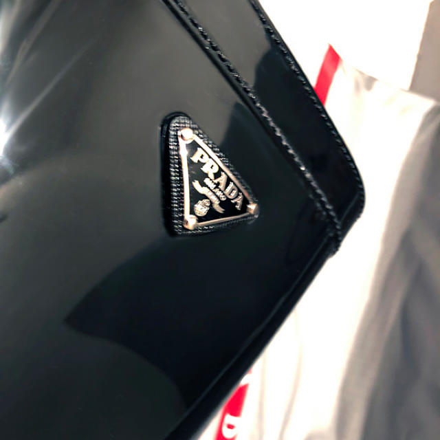 PRADA - PRADA プラダのレインブーツ ロゴ ショートブーツ 38(24cm