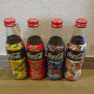 コカコーラ(コカ・コーラ)のコカ・コーラ　アロハ柄　４本セット(その他)