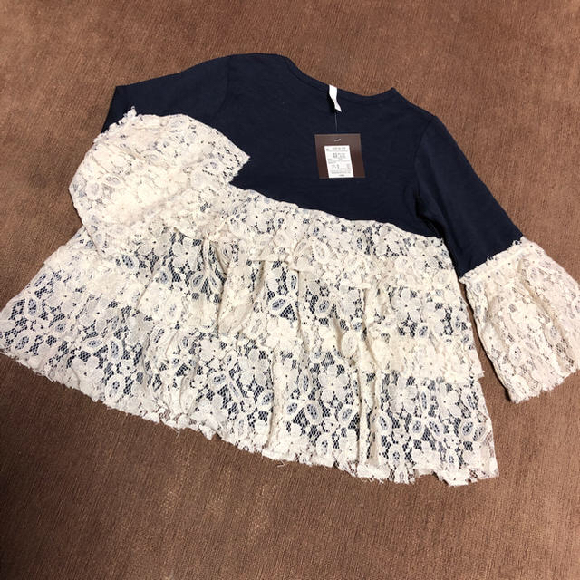 レース チュニック キッズ/ベビー/マタニティのキッズ服女の子用(90cm~)(Tシャツ/カットソー)の商品写真