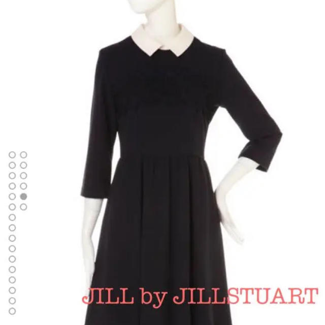 JILL by JILLSTUART(ジルバイジルスチュアート)のレースフロントワンピース JILL BY JILLSTUART レディースのワンピース(ひざ丈ワンピース)の商品写真