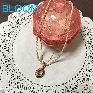 ブルーム(BLOOM)のBLOOM ピンクゴールド2連ネックレス(ネックレス)