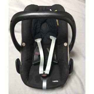 マキシコシ(Maxi-Cosi)の☆マキシコシ・ぺブル ハンドル付ベビーシート　BLACK　中古品☆(自動車用チャイルドシート本体)