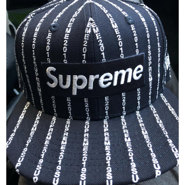 Supreme new era navy 7 1/2キャップ