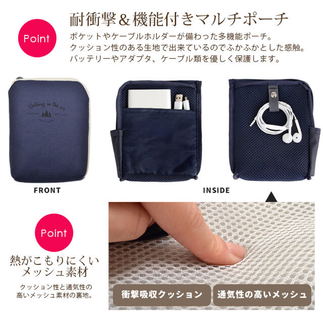 モバイルポーチ グレー スマホ/家電/カメラのスマホアクセサリー(モバイルケース/カバー)の商品写真