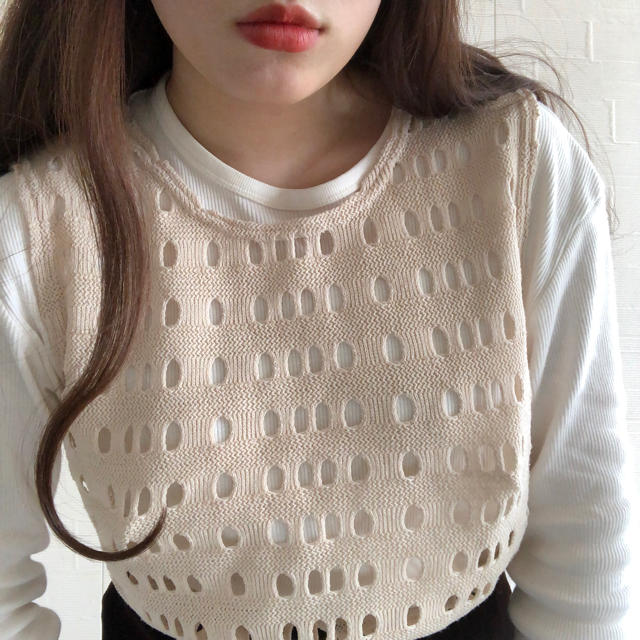 Lochie(ロキエ)のknit vest レディースのトップス(ベスト/ジレ)の商品写真