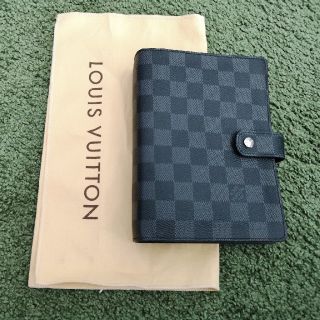 ルイヴィトン(LOUIS VUITTON)のLouis Vuitton　黒ダミエ手帳(手帳)