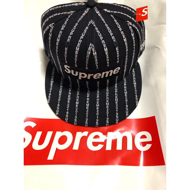 Supreme Text Stripe New Era