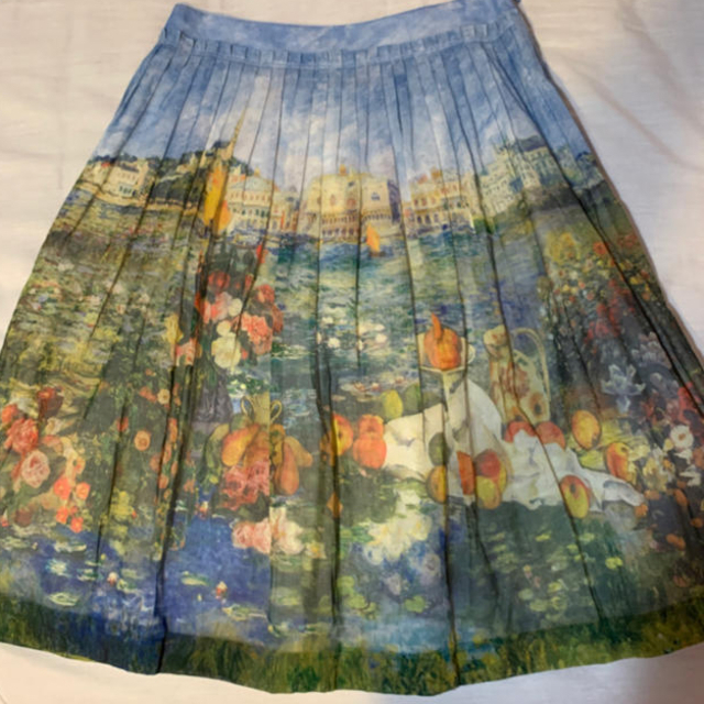 JaneMarple(ジェーンマープル)のbeautiful painting タックスカート レディースのスカート(ひざ丈スカート)の商品写真