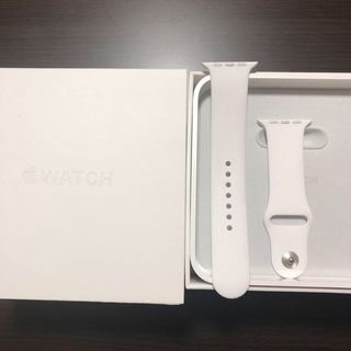 アップルウォッチ(Apple Watch)の【純正品】Apple Watch SERIES2  42mm バンド【白】(腕時計(デジタル))