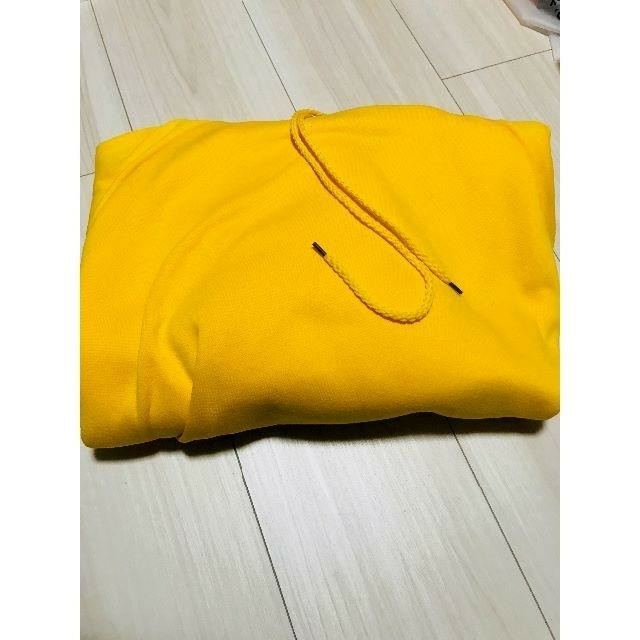 セール♪ ぽわん袖  パーカー 黄色  XLサイズ オーバーサイズ レディースのトップス(パーカー)の商品写真