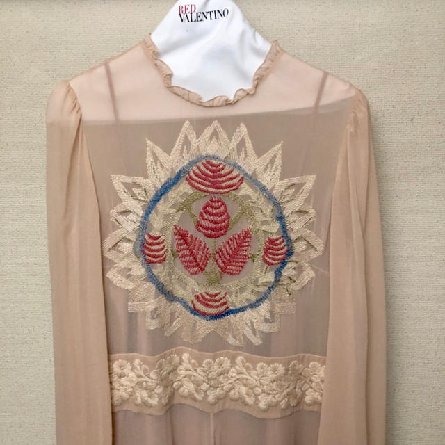 RED VALENTINO/刺繍ロングワンピース/ドレス/レッドヴァレンティノ RED VALENTINO/刺繍ロングワンピース/ドレス/レッドヴァレンティノ