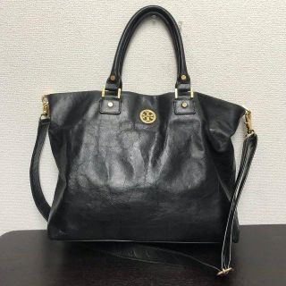 トリーバーチ(Tory Burch)のトリーバーチ　トートバッグ　2way　レザー　黒(トートバッグ)