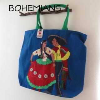 ボヘミアンズ(Bohemians)の新品 BOHEMIANS ボヘミアンズ　綿麻　トートバッグ(トートバッグ)