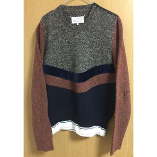 マルタンマルジェラ(Maison Martin Margiela)の値下げ！マルジェラ 16AW 切替ニット Mサイズ 美品 (ニット/セーター)