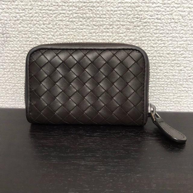 Bottega Veneta(ボッテガヴェネタ)のボッテガヴェネタ　美品！　コインケース　ダークブラウン　 メンズのファッション小物(コインケース/小銭入れ)の商品写真