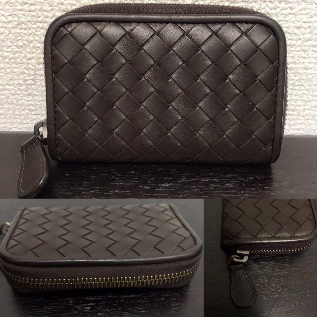 Bottega Veneta(ボッテガヴェネタ)のボッテガヴェネタ　美品！　コインケース　ダークブラウン　 メンズのファッション小物(コインケース/小銭入れ)の商品写真