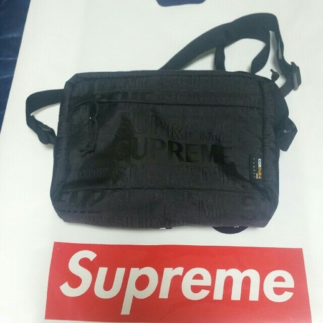 【black】supreme shoulder bag 2