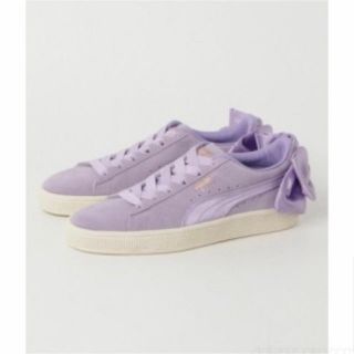 プーマ(PUMA)の★PUMA SUEDE BOW プーマ スウェード ボウ 22センチ★ パープル(スニーカー)