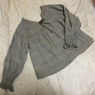 ダブルクローゼット(w closet)のダブルクローゼット チェックブラウス(シャツ/ブラウス(長袖/七分))