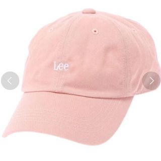 リー(Lee)の美品 mer掲載 LEE mini logoキャップ ピンク (キャップ)