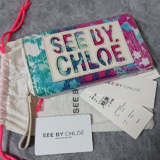 シーバイクロエ(SEE BY CHLOE)のピエロ様専用♥SEE BY CHLOEマルチカラー ラウンドファスナー長財布(財布)