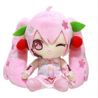 タイトー(TAITO)の桜ミク ぬいぐるみ ウインク(キャラクターグッズ)