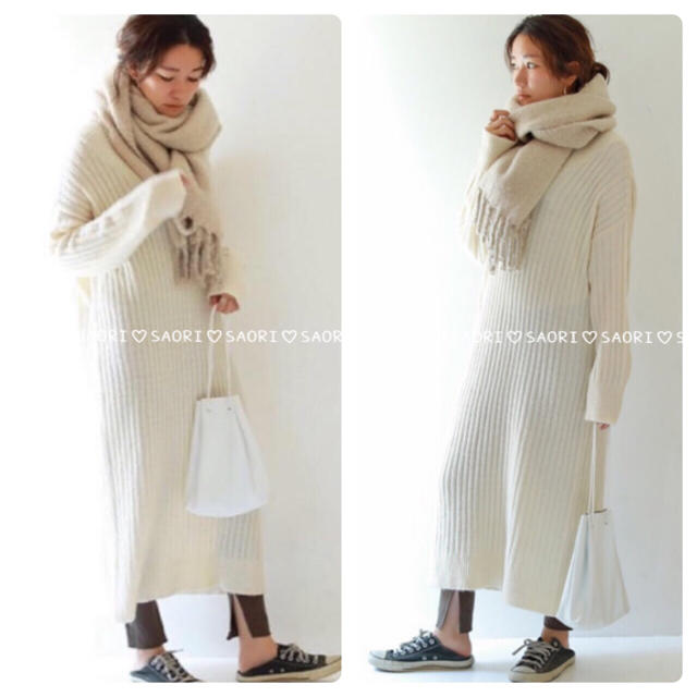 TODAYFUL(トゥデイフル)のTODAYFUL【新品タグ付】Soft Ribknit Dress★ungrid レディースのワンピース(ロングワンピース/マキシワンピース)の商品写真