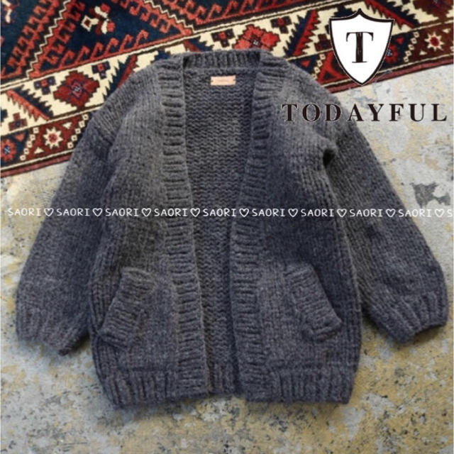 TODAYFUL【美品】Hand Knit Cardigan☆ungrid - カーディガン