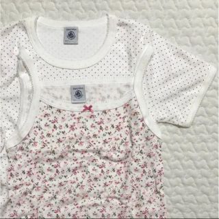 プチバトー(PETIT BATEAU)の4ans◎キャミソール＆半袖Tシャツ(下着)