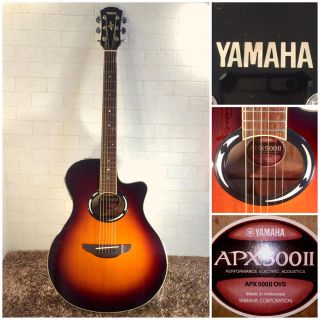 ヤマハ(ヤマハ)の764.YAMAHA APX500Ⅱ OVS❗️エレアコ！美品‼️(アコースティックギター)