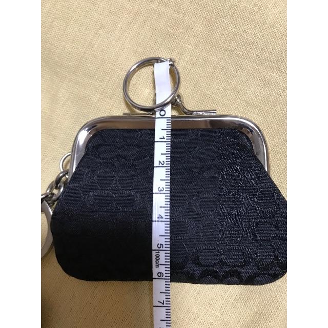 COACH - 新品タグ付○コーチ ブラックがま口小銭入れ キーホルダーの