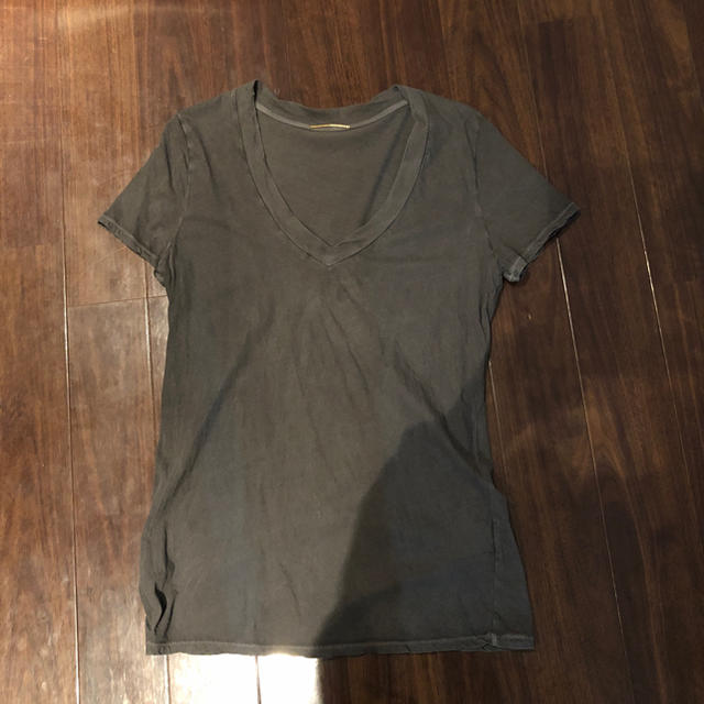 DEUXIEME CLASSE(ドゥーズィエムクラス)のV neck Tシャツ グレー レディースのトップス(Tシャツ(半袖/袖なし))の商品写真