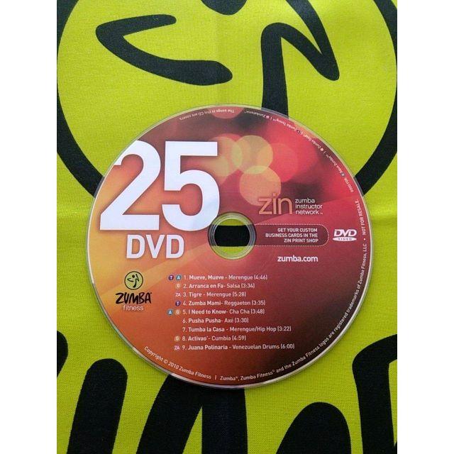 Zumba(ズンバ)のZUMBA　ズンバ　ZIN25　CD＆DVD　インストラクター専用　希少 エンタメ/ホビーのDVD/ブルーレイ(スポーツ/フィットネス)の商品写真