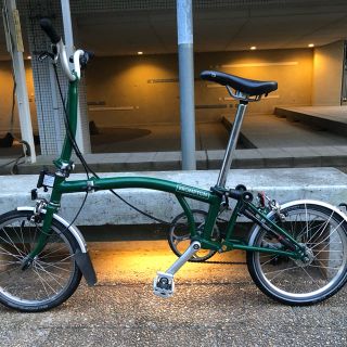 ブロンプトン(BROMPTON)の2017 ブロンプトン M3L レーシンググリーンBrompton 最安値(自転車本体)