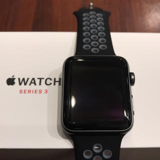 アップルウォッチ(Apple Watch)の(美品) Apple Watch series3 セルラー AppleCare＋(腕時計(デジタル))