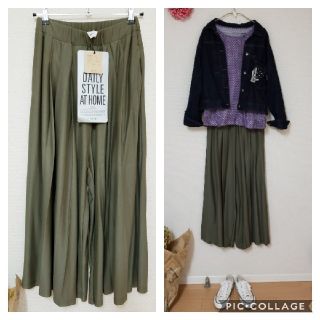 ニコアンド(niko and...)のそうる様専用！タグ付き未使用＊ニコアンド　DAILYプリーツスカーチョ＊(ロングスカート)