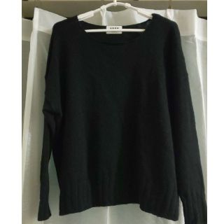 プラステ(PLST)の【2/27〜kiki様専用】PLST カシミヤ混ニット　黒　M(ニット/セーター)