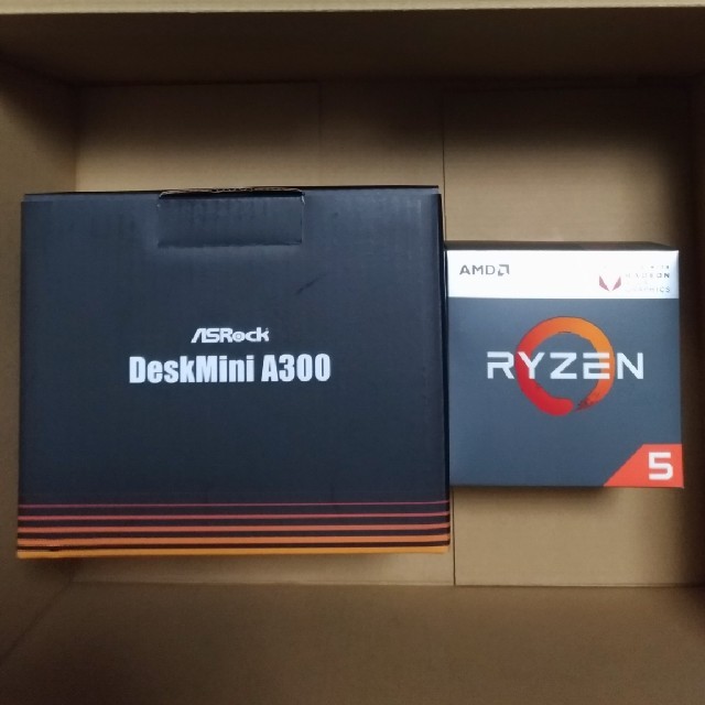 DeskMini A300 &  Ryzen 5 2400G BOX品PCパーツ