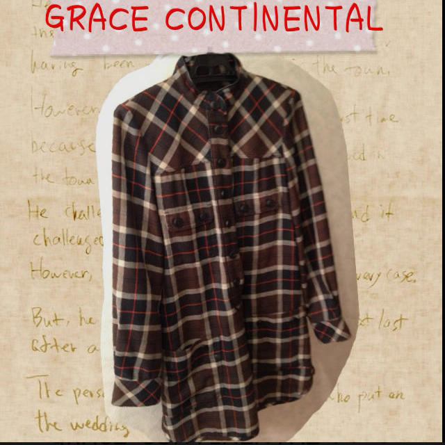 GRACE CONTINENTAL(グレースコンチネンタル)のグレース シャツワンピ お値下げ レディースのワンピース(ミニワンピース)の商品写真